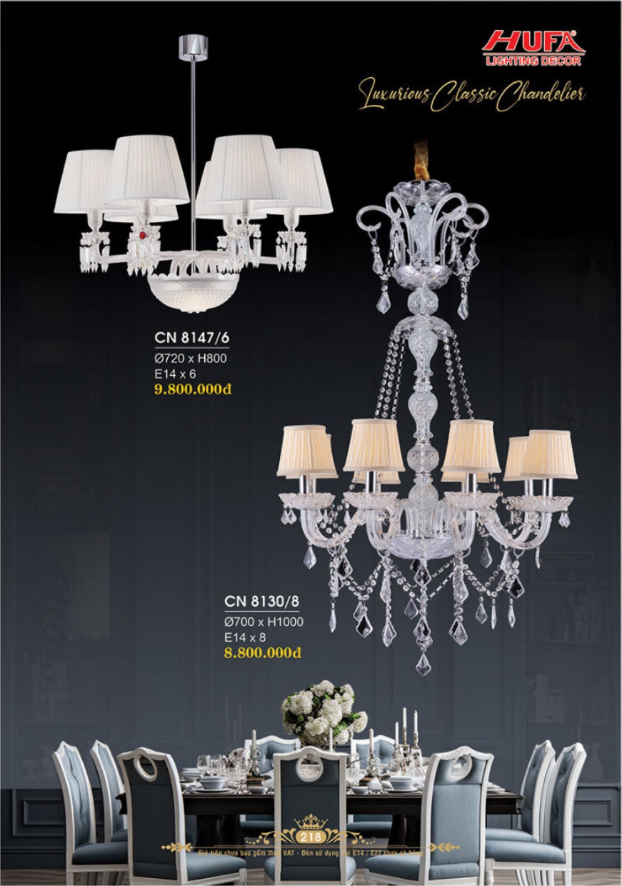 Bảng giá đèn trang trí HUFA